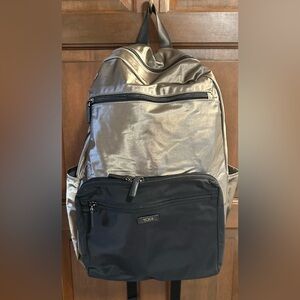 Tumi Gold and Black unisex  Backpack